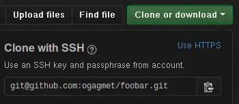 SSH clone URL